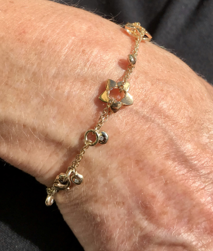 Gold Armband 750 GG 0,44 ct Brill.